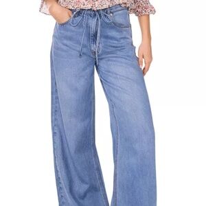 1.State Women’s Tie Waist Mid Rise Boyfriend Jeans, size 6